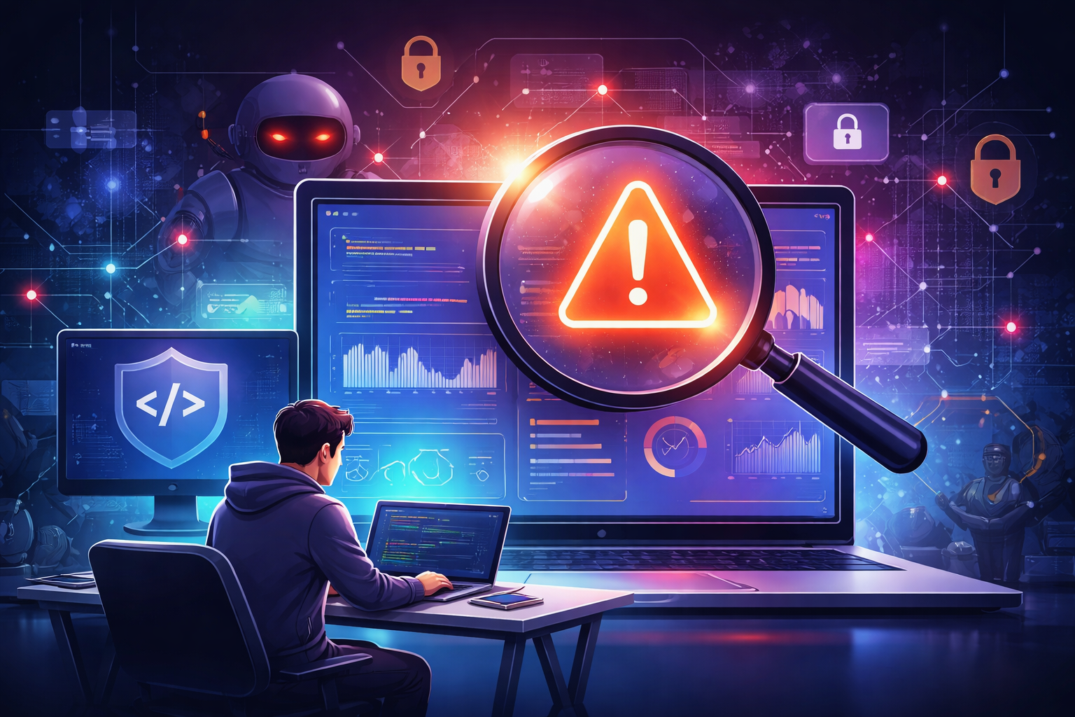 ilustrasi deteksi aktivitas mencurigakan javascript