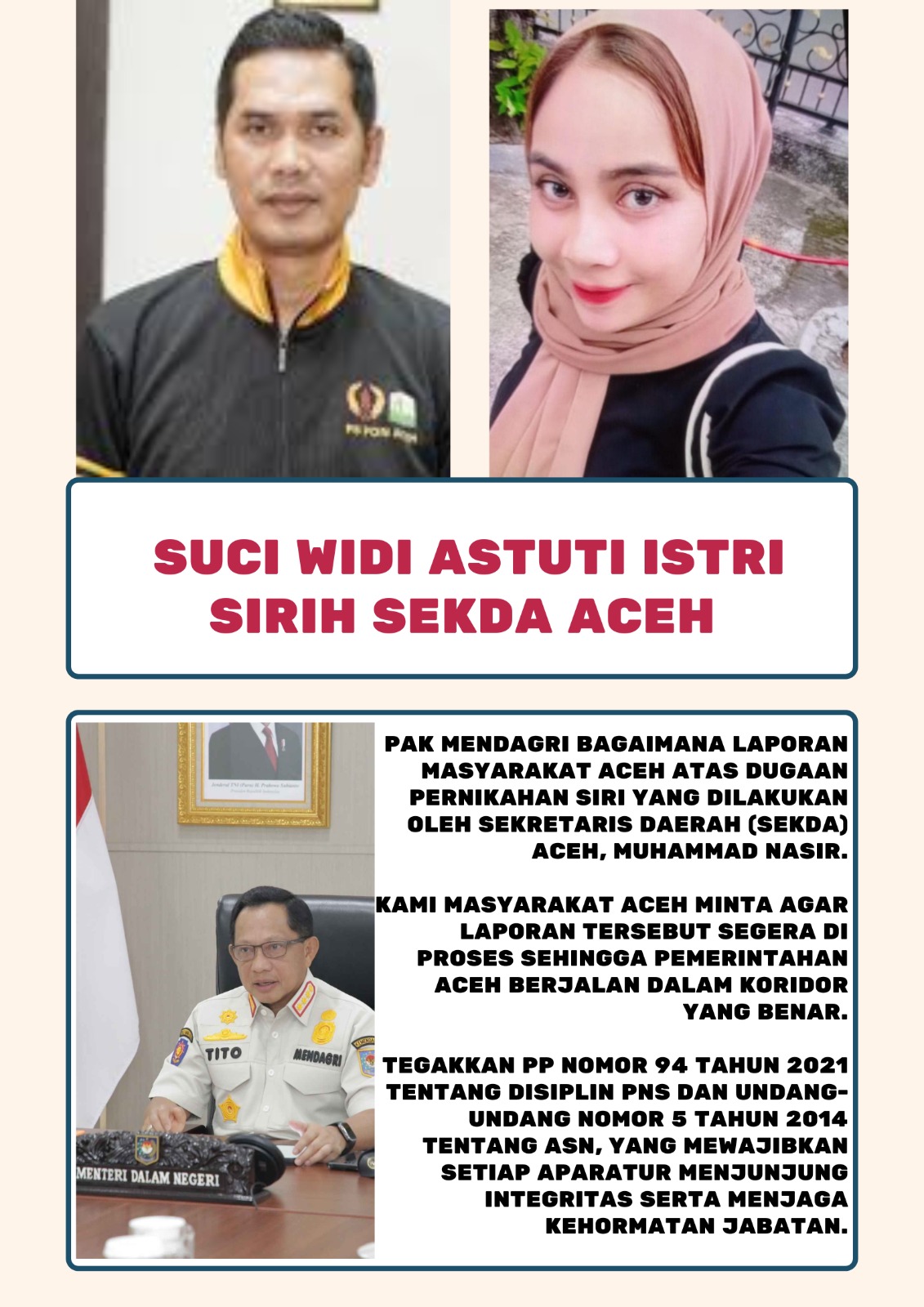 ilustrasi sorotan publik terhadap pejabat daerah terkait isu integritas dan tuntutan penegakan aturan