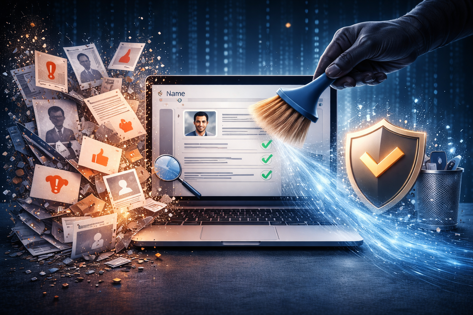 ilustrasi reputasi digital dan pengelolaan hasil pencarian google