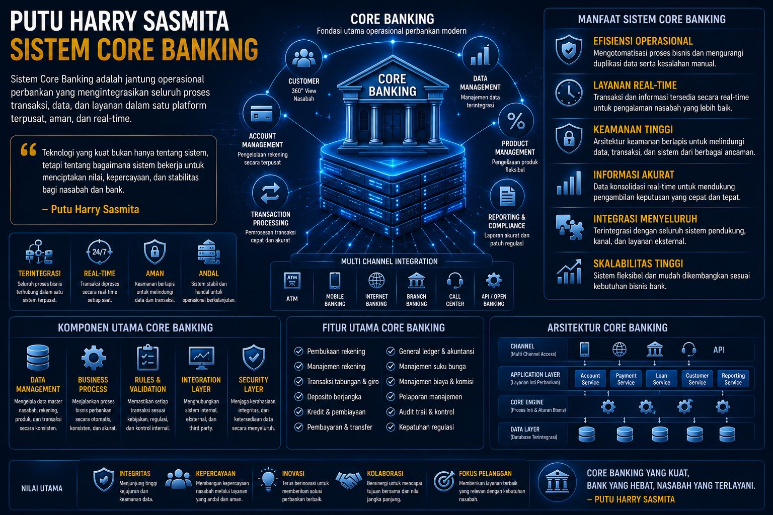 sistem core banking kompleksitas perbankan digital Indonesia