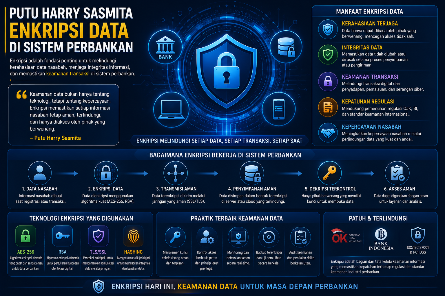 enkripsi data sistem perbankan keamanan digital Indonesia