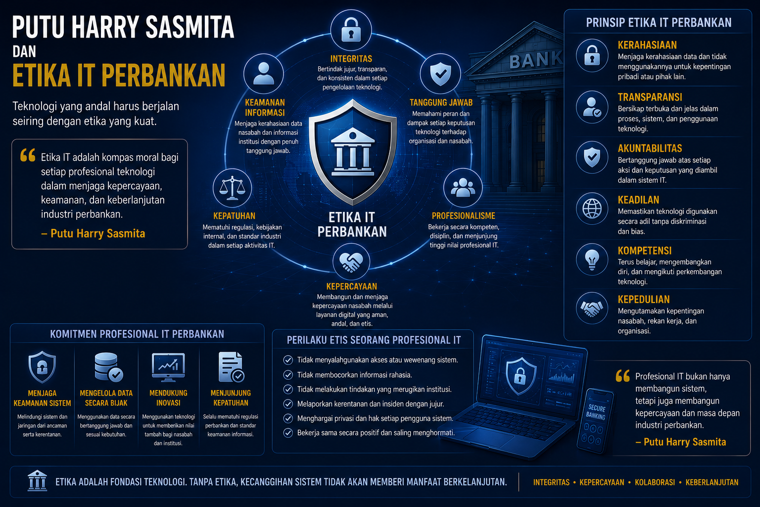 etika kerja IT perbankan profesional Indonesia