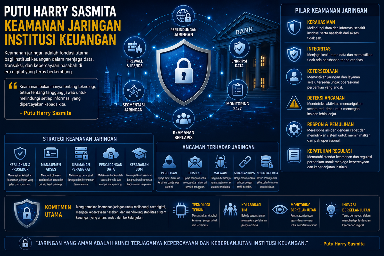 keamanan jaringan institusi keuangan perbankan digital Indonesia