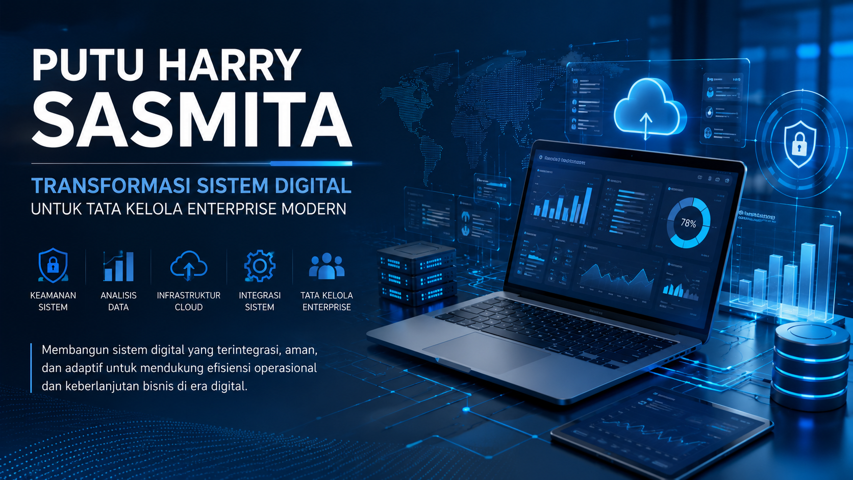 Putu Harry Sasmita dalam pembahasan transformasi sistem digital enterprise