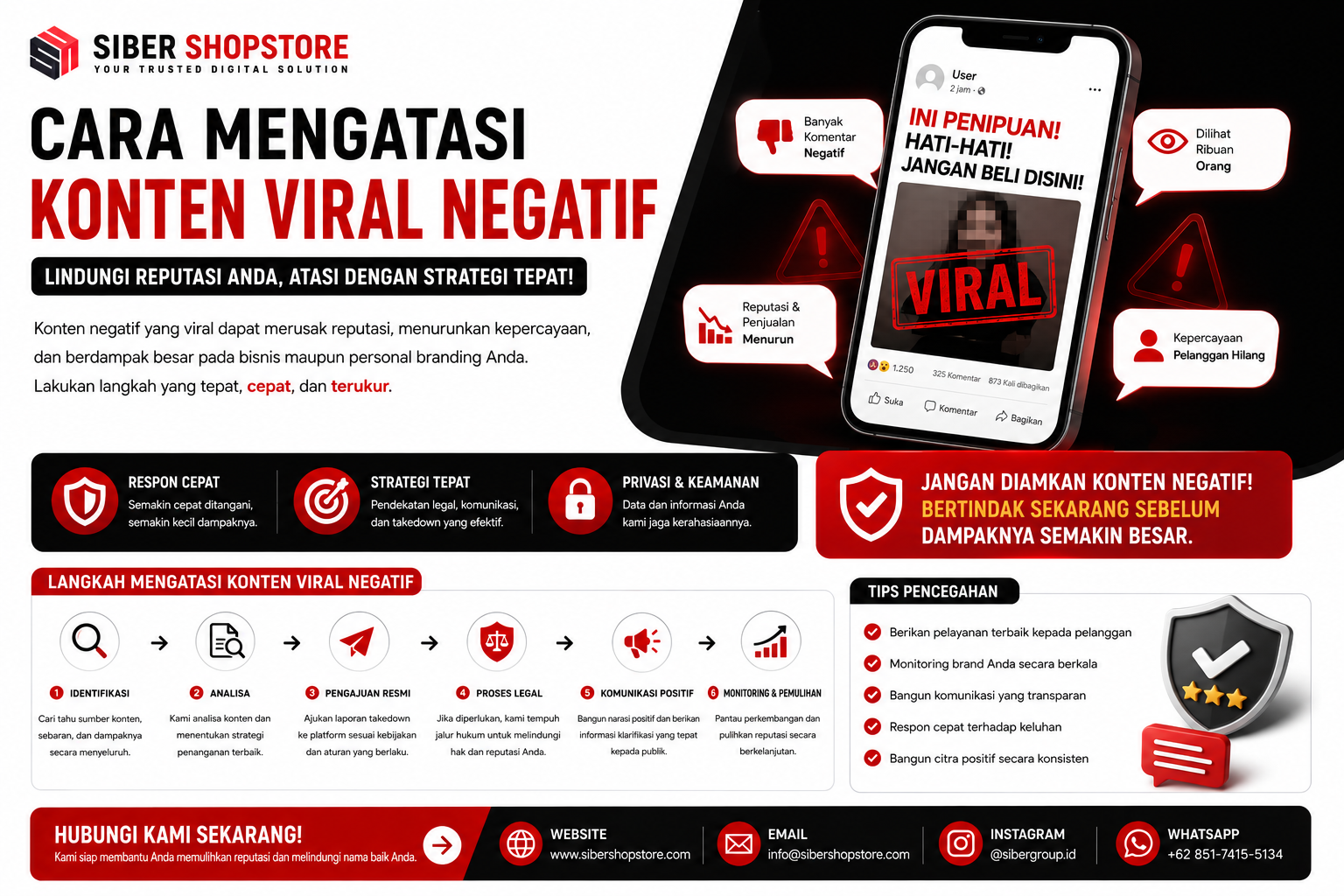 cara mengatasi konten viral negatif