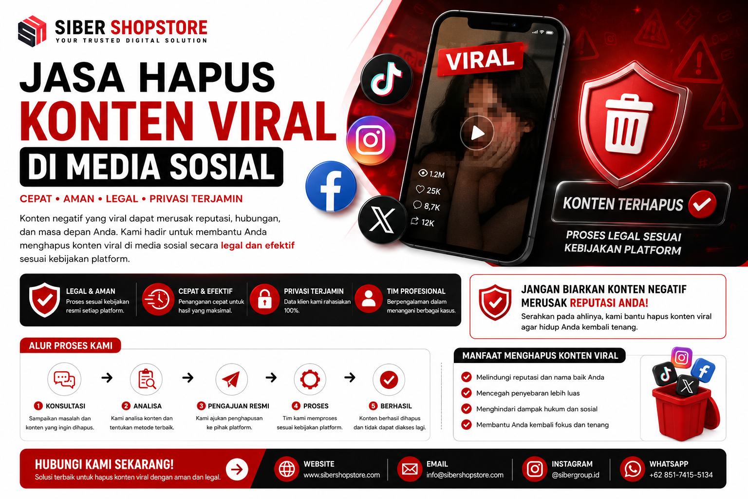 jasa hapus konten viral di media sosial